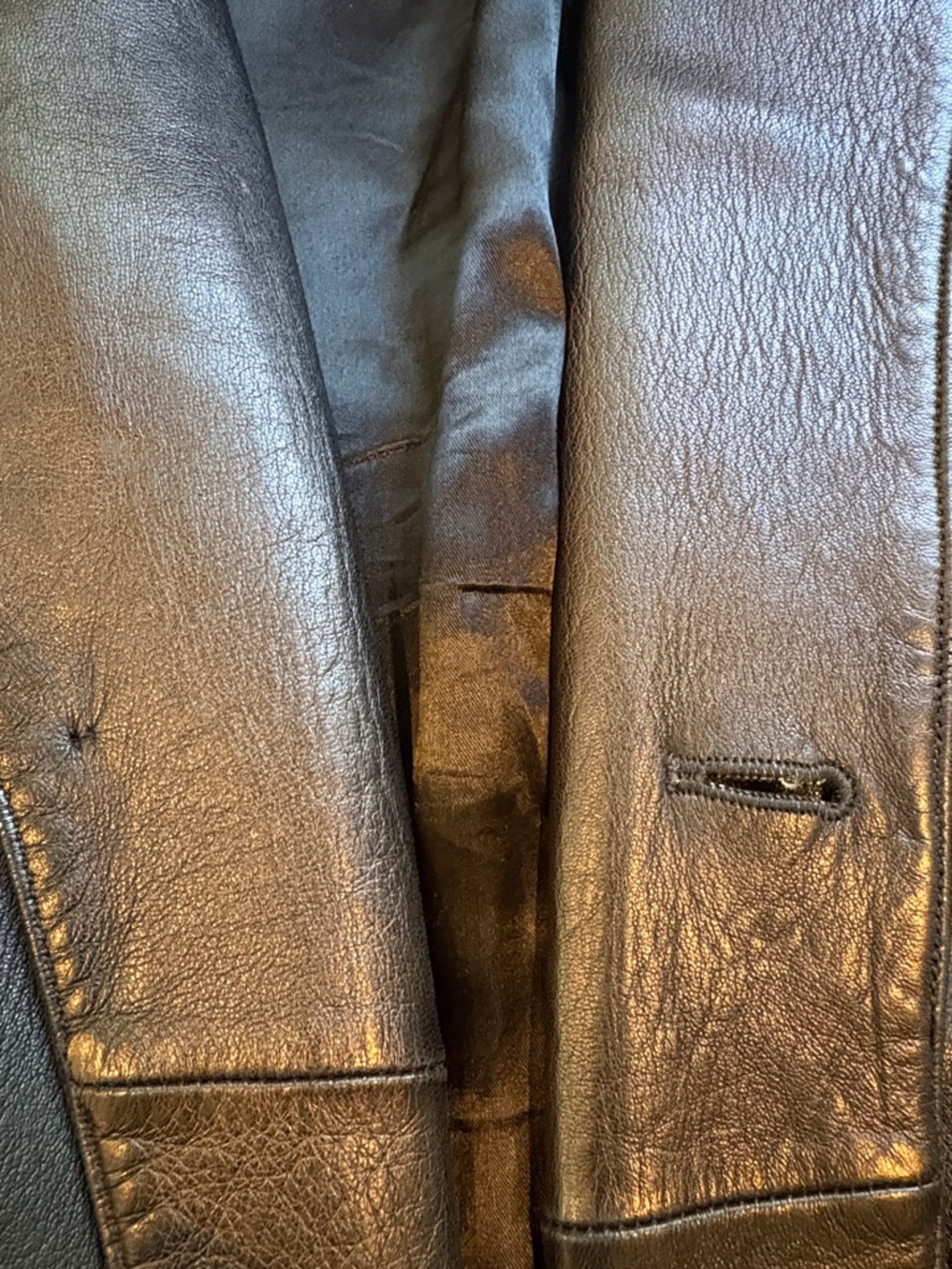 Agnes B. Black Leather Jacket - Picture 13 of 14